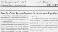 Escritor Pedro Lemebel compartió su obra en Coyhaique  [artículo]