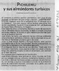Pichilemu y sus alrededores turísticos  [artículo] José Flores Leiva
