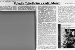 Volodia Teitelboim y radio Moscú  [artículo] Marino Muñoz Lagos