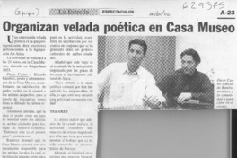 Organizan velada poética en Casa Museo  [artículo]