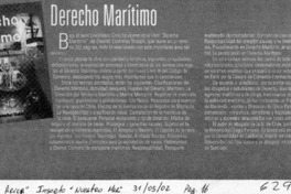 Derecho marítimo  [artículo]