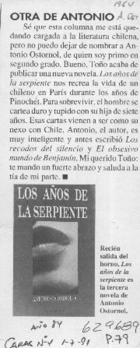 Otra de Antonio  [artículo]