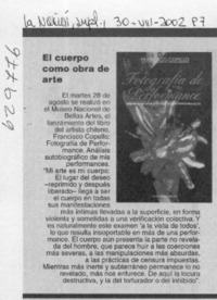 El cuerpo como obra de arte