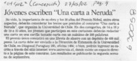 Jóvenes escriben "Una carta a Neruda"  [artículo]