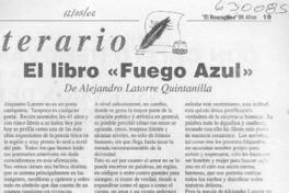 El libro "Fuego azul"  [artículo] Luis Agoni Molina