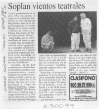 Soplan viento teatrales  [artículo]