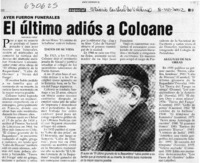 El último adiós a Coloane  [artículo]