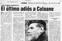El último adiós a Coloane  [artículo]