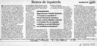 Beatos de izquierda  [artículo] Juan Manuel Vial
