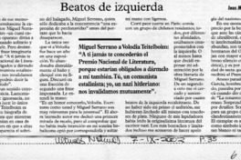 Beatos de izquierda  [artículo] Juan Manuel Vial