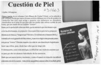 Cuestión de piel  [artículo]