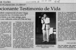 Emocionante testimonio de vida