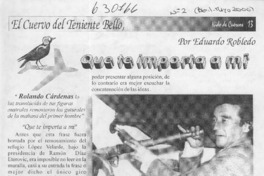 Que te importa a mí  [artículo] Eduardo Robledo