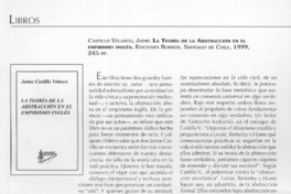 La teoría de la abstracción en el empirismo inglés  [artículo] Aníbal Edwards