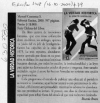 La verdad histórica  [artículo] Ricardo Bravo
