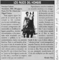 Los pasos del hombre  [artículo] Floridor Pérez