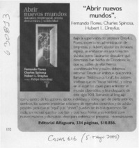 "Abrir nuevos mundos"  [artículo]