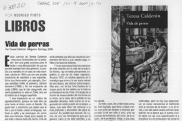 Vida de perras  [artículo] Rodrigo Pinto