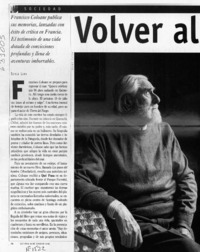 Volver al mar  [artículo] Sonia Lira