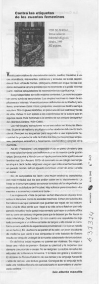 Contra las etiquetas de los cuentos femeninos