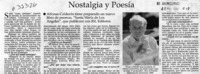 Nostalgia y poesía