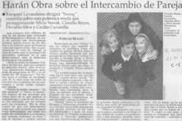 Harán obra sobre el intercambio de parejas  [artículo]