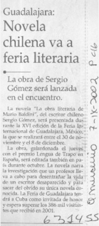 Novela chilena va a feria literaria  [artículo]