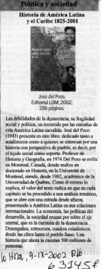 Historia de América Latina y el Caribe  [artículo]