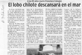 El lobo chilote descansará en el mar  [artículo]