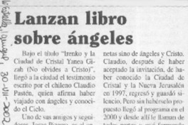Lanzan libro sobre ángeles  [artículo]