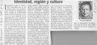 Identidad, región y cultura  [artículo] Ramón Riquelme