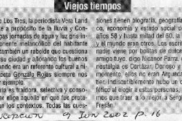 Viejos tiempos  [artículo]