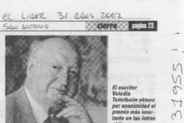 Teitelboim premio nacional  [artículo]