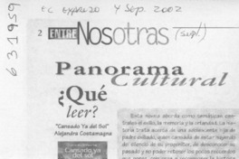 "Cansado ya del sol"  [artículo]