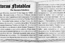 Escritoras notables  [artículo] Azucena Caballero Herrera