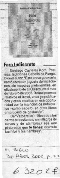 Faro indiscreto  [artículo]