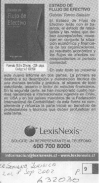 Estado de flujo de efectivo  [artículo]