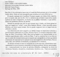 Para leer a Nicanor Parra