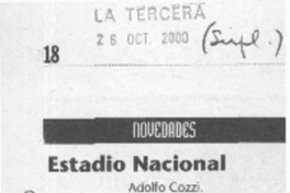 Estadio Nacional  [artículo] Carlos Maldonado