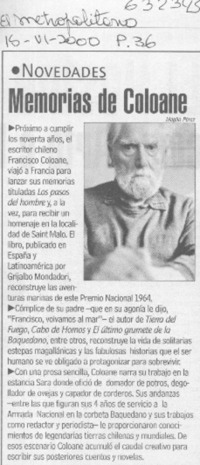 Memorias de Coloane  [artículo]