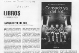Cansado ya del sol  [artículo] Rodrigo Pinto