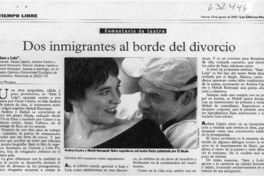 Dos inmigrantes al borde del divorcio  [artículo] Lady Macbeth