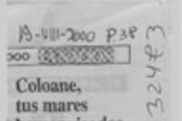 Coloane, tus mares homenajeados  [artículo]