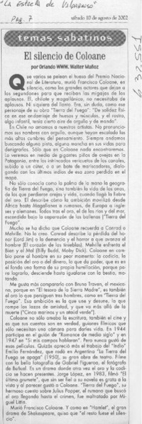 El silencio de Coloane  [artículo]