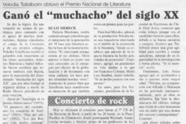 Ganó el "muchacho" del siglo XX  [artículo]