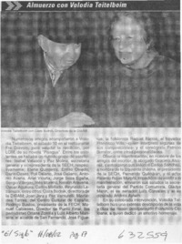 Almuerzo con Volodia Teitelboim  [artículo]