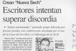 Escritores intentan superar discordia  [artículo]