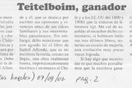 Teitelboim, ganador  [artículo] El Nico