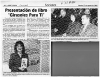 Presentación de libro "Girasoles para ti"  [artículo]
