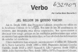 Verbo  [artículo] Carlos René Ibacache I.